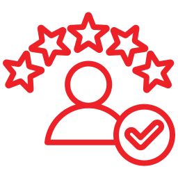 Satisfied customer icon